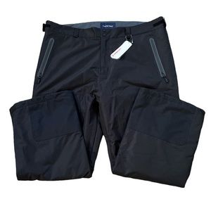 NEW Lands’ End Men’s Primaloft‎ Insulated Waterproof Black Snow Pants Sz.…